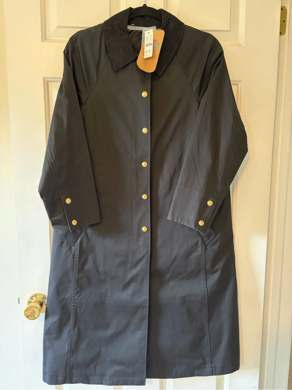 J Crew Long Barn Jacket™ in waxed cotton twill